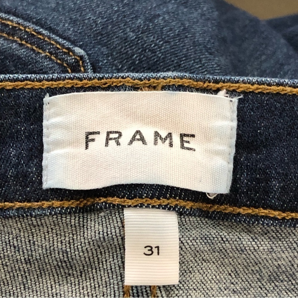 Frame Samir’s Le high skinny crop dark wash jeans - Picture 9 of 11